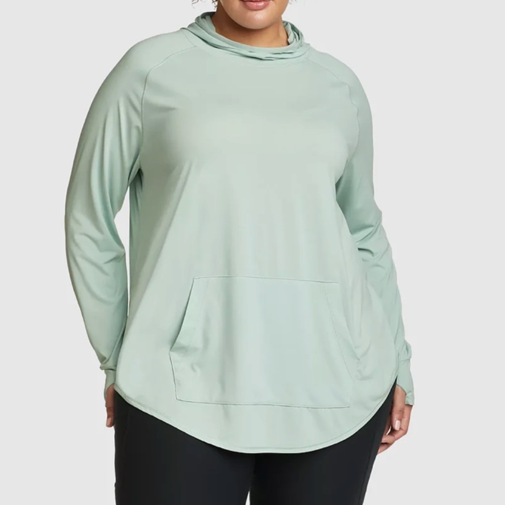 Eddie Bauer Solarfoil Long-Sleeve Dusty Pink Hoodie (NWT)